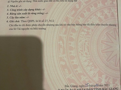 Cơ hội vàng bán lô đất view hồ tại khu đô thị mới phía tây, thị trấn vôi lạng giang bắc giang 0