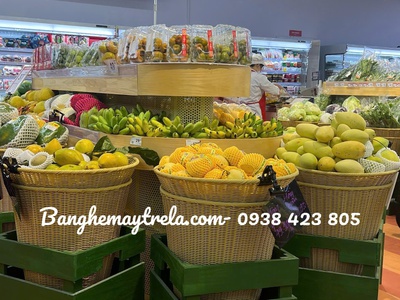 Sọt trưng bày trái cây siêu thị 2