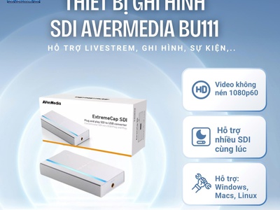 Thiết bị ghi hình ExtremeCap UCV SDI USB 3.0 AVerMedia BU111 0