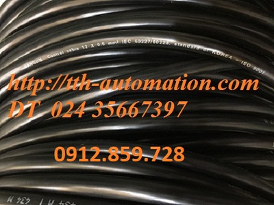 Cáp điều khiển SANGJIN 12 0.5, cấu trúc kiểu CVV 0