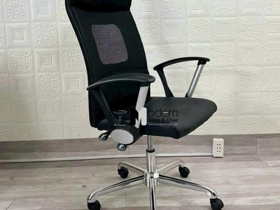 Ghế làm việc lưng lưới nệm simili CM4317-MP tại HCM 2