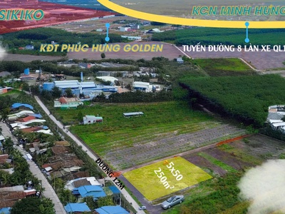 Đất đô thị liền kề KCN Minh Hưng, Sikico 215m2 sổ sẵn 2