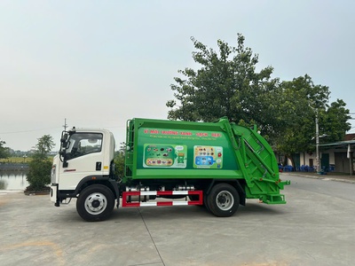 Xe cuốn ép rác 3