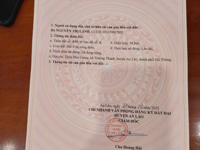 Bán nhanh 2 lô liền kề - giá tốt - vị trí đắc địa tại thôn hoà giang, xã trường thành, huyện an 0