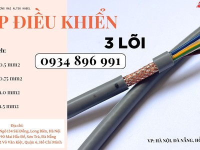 Cáp Điều Khiển 3 Lõi Giao Ngay Khánh Hòa, Gia Lai, Bình Định 1