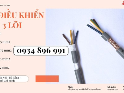 Cáp Điều Khiển 3 Lõi Giao Ngay Khánh Hòa, Gia Lai, Bình Định 2