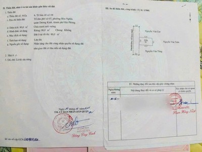 Bán đất mặt đường thể nhân hòa nghĩa dương kinh ngang 7m hiếm gần đường 402 giá đầu tư 0