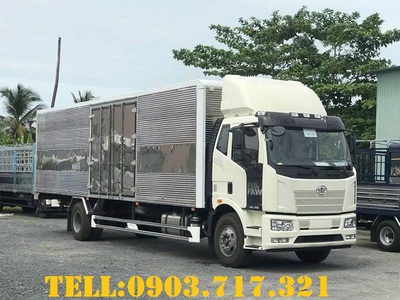 Bán xe tải Faw thùng kín Inox 9m9 nhập khẩu 2025 tải 7650Kg 0