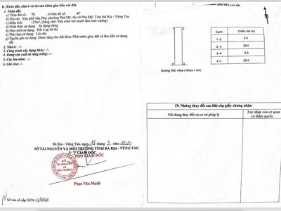 Chủ cần bán gấp tdc 44ha 5x25 full tc 1