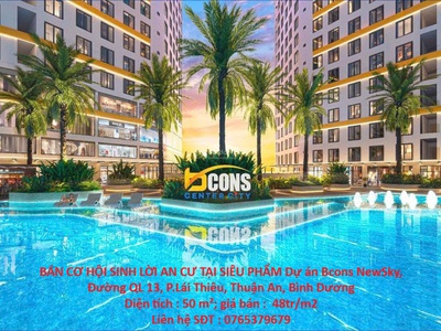 Bán cơ hội sinh lời an cư tại siêu phẩm dự án bcons newsky, ql 13, p.lái thiêu, thuận an, bình dương 0