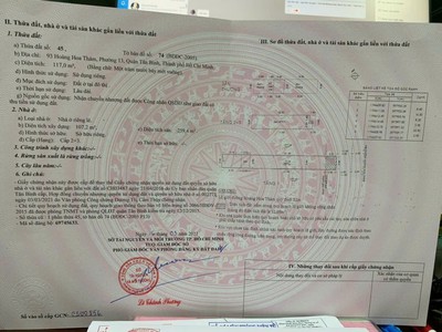 Chính chủ cần bán nhà mặt tiền hoàng hoa thám, phường 13, quận tân bình 4