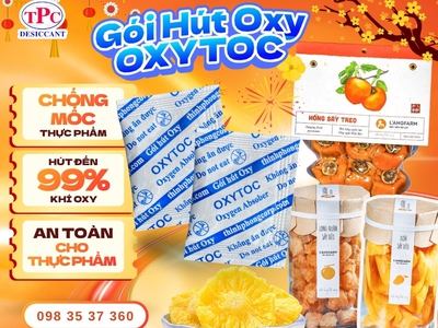 Bảo quản bánh mứt tết dùng gói hút Oxytoc 0