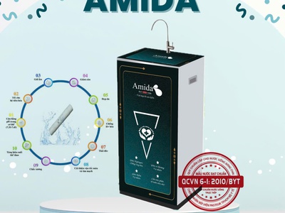Máy lọc nước RO cao cấp tích hợp lõi Ion kiềm AMTK-10GR 0