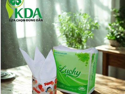 Khăn giấy vuông setup bàn tiệc hậu giang và đbscl 0