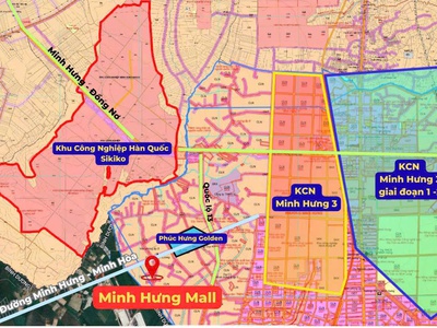 Bán đất 215m2 tại đường 8, Minh Hưng, Chơn Thành, Bình Phước, giá siêu hời 575 triệu 1