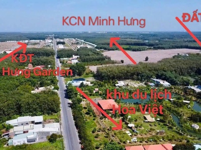 Chủ ngợp cần bán 215m2 có thổ cư, đường nhựa, oto vào tận nơi ngay KCN Minh Hưng 3, phù hợp xây trọ 0