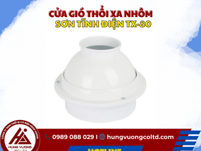 Cửa gió thổi xa nhôm sơn tĩnh điện TX-80 2