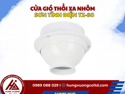 Cửa gió thổi xa nhôm sơn tĩnh điện TX-80 1