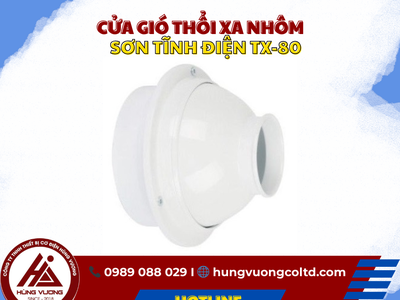 Cửa gió thổi xa nhôm sơn tĩnh điện TX-80 0
