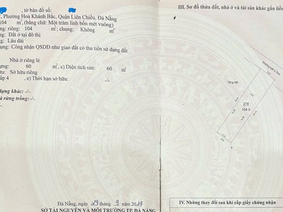 Bán dãy trọ 6 phòng có gác lững tại kiệt 75 đồng kè 2
