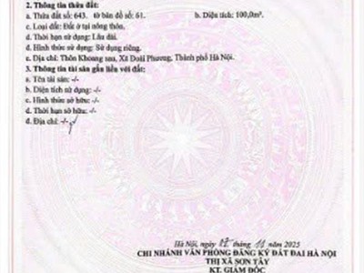 Đất đẹp full thổ cư   trục chính sinh lời mạnh -còn duy nhất lô góc 100m2 3