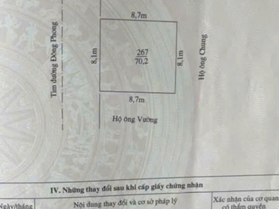 Bán đất mặt đường đông phong hải phòng mặt tiền rộng 8,6m gần ngô gia tự phù hợp kinh doanh 2