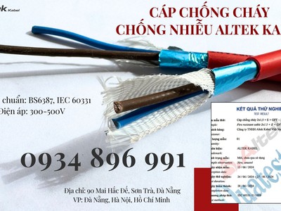 Cáp Chống Cháy Chống Nhiễu 2 Lõi Giao Ngay Quảng Bình, Quảng Nam, Quảng Ngãi. 0