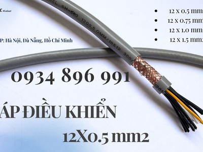 Cáp Tín Hiệu 12 Lõi 0.5mm  Có Sẵn Cần Thơ, Bình Dương, Long An 0