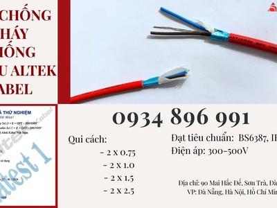 Cáp Chống Cháy Chống Nhiễu 2 Lõi Giao Ngay Quảng Bình, Quảng Nam, Quảng Ngãi. 2