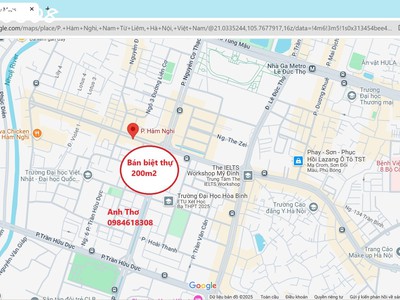 Bán biệt thự khu đô thị mỹ đình ii đường hàm nghi 200m vị trí đẹp 0