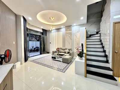 Nhà đẹp xây mới 100 - chính chủ - gấp bán 8.9 tỷ - hẻm 7m - lê -quang định - bình thạnh - 4 tầng 0