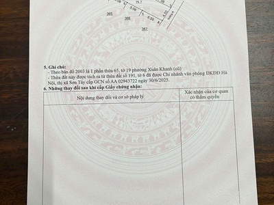 Chính chủ cần bán 76m  đất phường tùng thiện   sơn tây, hà nội 0