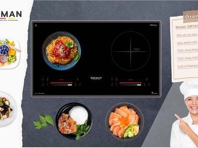 Bếp từ đôi German GM 68iPlus - Tiết kiệm điện, an toàn tuyệt đối 0