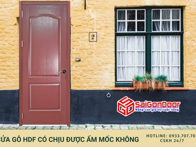 Cửa gỗ HDF có chịu được ẩm mốc không 0