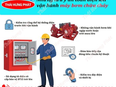 Đảm bảo an toàn điện khi vận hành máy bơm chữa cháy Cần lưu ý điều gì 0