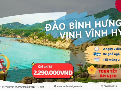 Tết Âm lịch 2026 - Đảo Bình Hưng - Vịnh Vĩnh Hy 2N2D - SGC Tourist 2