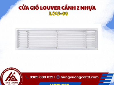 Cửa gió Louver cánh Z nhựa LOU-88 1