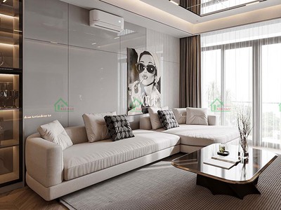 Thiết Kế Phòng Khách Chung Cư Đẹp Tối Ưu Không Gian Chi Phí 2026 12