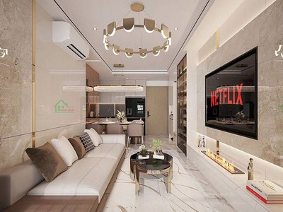 Thiết Kế Phòng Khách Chung Cư Đẹp Tối Ưu Không Gian Chi Phí 2026 5