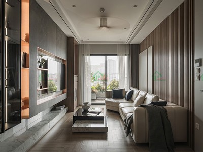 Thiết Kế Phòng Khách Chung Cư Đẹp Tối Ưu Không Gian Chi Phí 2026 7