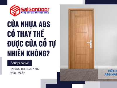 Cửa nhựa ABS có thay thế được cửa gỗ tự nhiên không 1