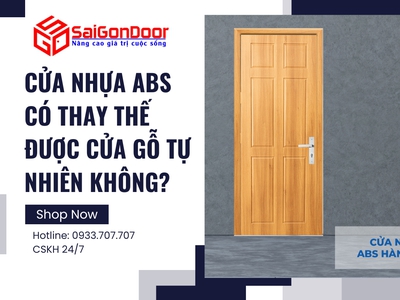 Cửa nhựa ABS có thay thế được cửa gỗ tự nhiên không 4