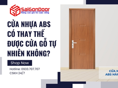 Cửa nhựa ABS có thay thế được cửa gỗ tự nhiên không 6