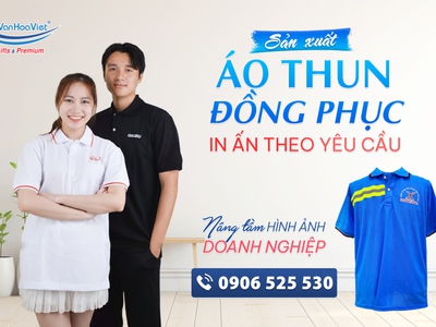 Sản xuất đồng phục in thêu logo giá tốt 0