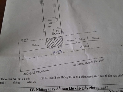Mặt tiền chính LÝ Phục Man Q7. Dt 5,6x23,5m CN 141m2 Ngay chợ 0