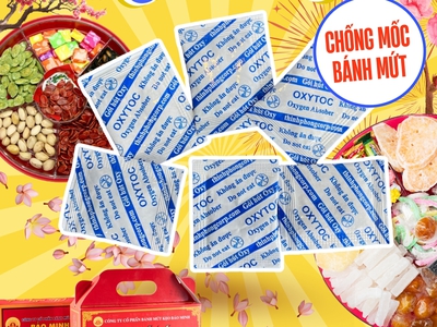 Vì sao bánh mứt Tết nên dùng gói hút oxy Oxytoc khi đóng gói 4