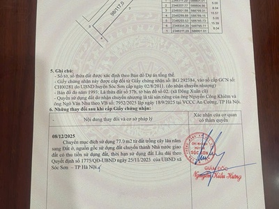 Sở hữu ngay lô đất đẹp - giá tốt - vị trí đắc địa tại thôn thượng, xã sóc sơn, tphn 4