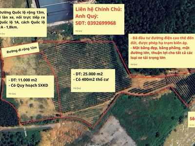 Chính chủ bán 2 lô đất mặt bằng 11.000m2 và 25.000m2.  xã đông sơn, yên thế, bắc giang. 1