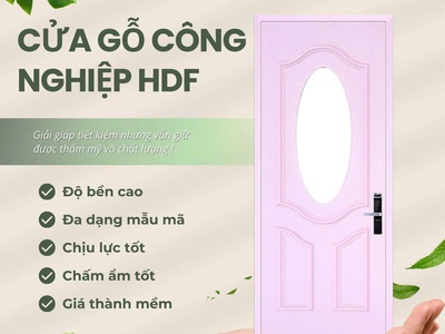 Cửa gỗ công nghiệp HDF: Giải pháp tối ưu cho không gian sống hiện đại 0