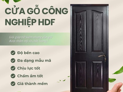 Cửa gỗ công nghiệp HDF: Giải pháp tối ưu cho không gian sống hiện đại 1